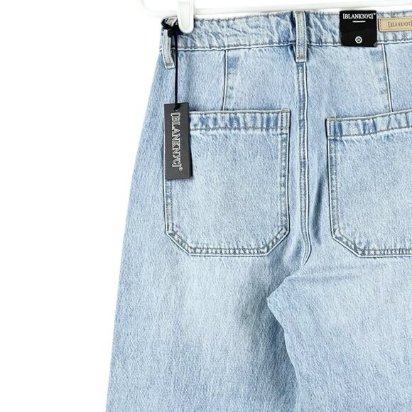 BLANKNYC Women's Blue Denim Jeans Size 26 High Rise Tapered Leg Cotton NWT - Picture 5 of 16
